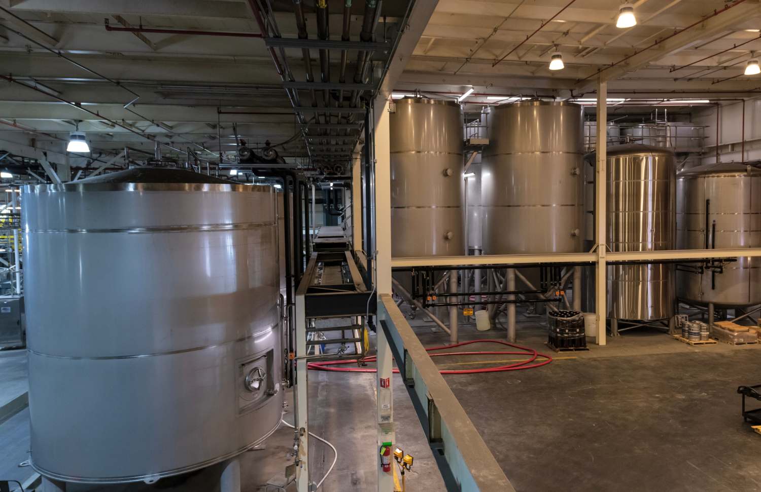 A Cellar With Large Metallic Containers